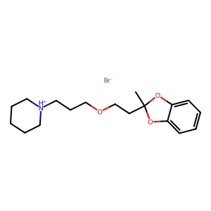 1,3-Benzodioxole, 2-methyl-2-(2-(3-piperidinopropoxy)ethyl)-, hydrobromide structure