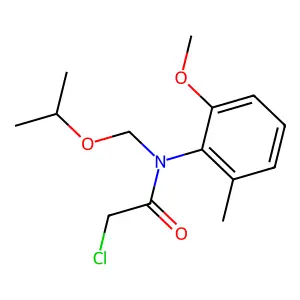 Acetamide, 2-chloro-N-(2-methoxy-6-methylphenyl)-N-((1-methylethoxy)methyl)- structure