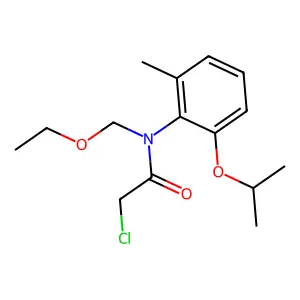 Acetamide, 2-chloro-N-(ethoxymethyl)-N-(2-methyl-6-(1-methylethoxy)phenyl)- structure