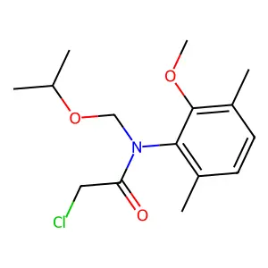 Acetamide, 2-chloro-N-(2-methoxy-3,6-dimethylphenyl)-N-((1-methylethoxy)methyl)- structure