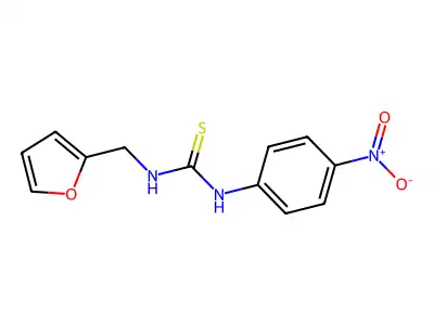 1-(Furan-2-ylmethyl)-3-(4-nitrophenyl)thiourea structure