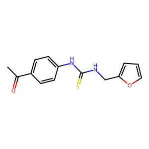 1-(4-Acetylphenyl)-3-(furan-2-ylmethyl)thiourea structure