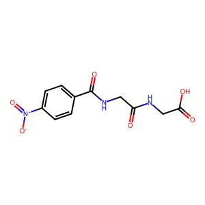 4-Nitrobenzoylglycylglycine structure