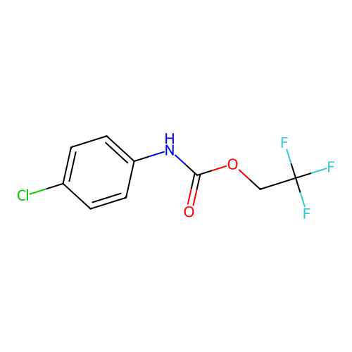 2,2,2-Trifluoroethyl 4-chlorophenylcarbamate structure