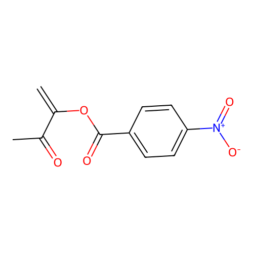 1-Acetylvinyl p-nitrobenzoate structure