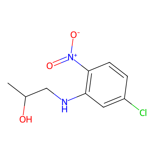 1-[(5-Chloro-2-nitrophenyl)amino]propan-2-ol structure