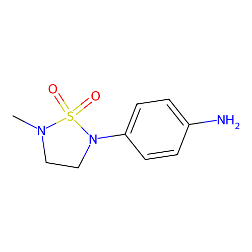 2-(4-Aminophenyl)-5-methyl-1,2,5-thiadiazolidine 1,1-dioxide structure