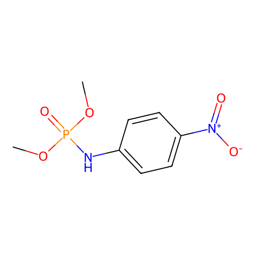 N-4-Nitrophenyl phosphoramidic acid dimethyl ester structure