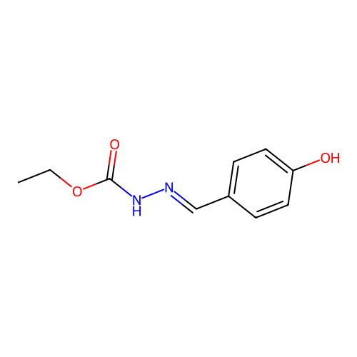 ethyl N-[(4-hydroxyphenyl)methylideneamino]carbamate structure