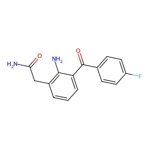 2-Amino-3-(4-fluorobenzoyl)-phenylacetamide structure
