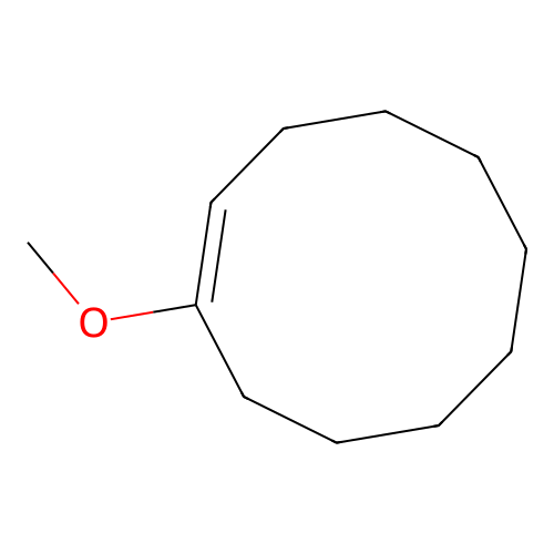 trans-1-Methoxycyclodecene structure