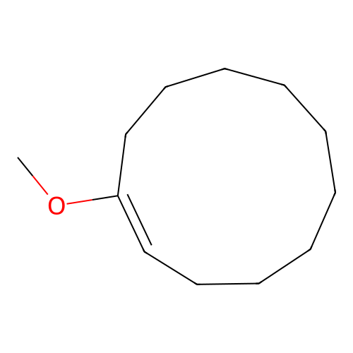 trans-1-Methoxycycloundecene structure