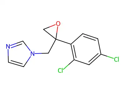 1-[[2-(2,4-Dichlorophenyl)oxiran-2-yl]methyl]imidazole structure