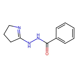 N-(3,4-Dihydro-2H-pyrrol-5-yl)benzenecarbohydrazonic acid structure