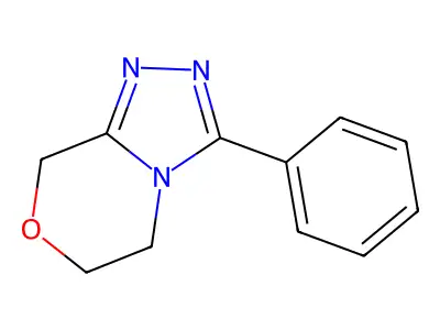 8H-1,2,4-Triazolo(3,4-c)(1,4)oxazine, 5,6-dihydro-3-phenyl- structure