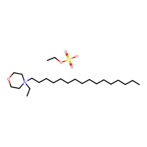 Morpholinium, 4-ethyl-4-hexadecyl-, ethyl sulfate (1:1) structure