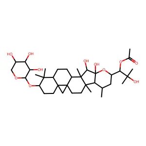 24-Acetylhydroshengmanol xyloside structure