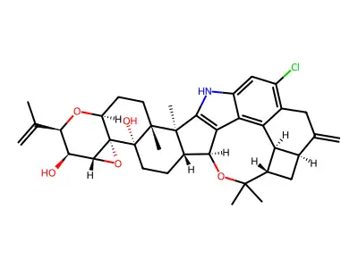 Penitrem F structure