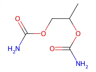 1,2-Propanediol, dicarbamate structure