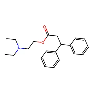 2-(Diethylamino)ethyl 3,3-diphenylpropanoate structure