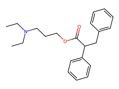 3-(Diethylamino)propyl 2,3-diphenylpropanoate structure