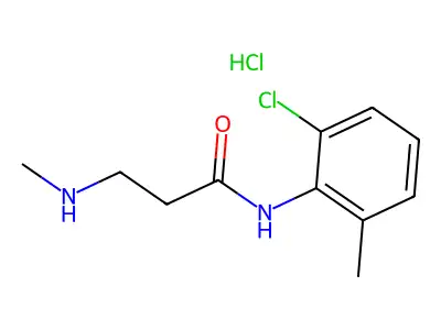 o-Propionotoluidide, 6'-chloro-3-(methylamino)-, hydrochloride structure