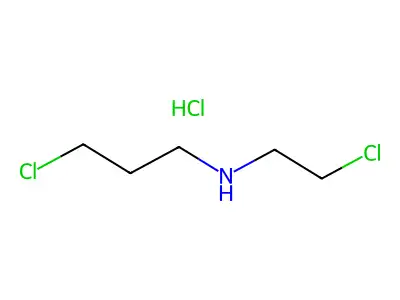 1-Propylamine, 3-chloro-N-(2-chloroethyl)-, hydrochloride structure