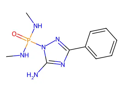Phosphonic diamide, (5-amino-3-phenyl-1H-1,2,4-triazol-1-yl)N,N'-dimethyl structure
