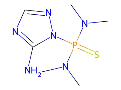 Phosphonothioic diamide, (5-amino-1H-1,2,4-triazol-1-yl)-N,N,N',N'-tetramethyl structure
