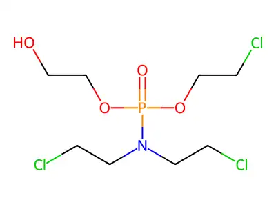 2-Chloroethyl 2-hydroxyethyl N,N-bis(2-chloroethyl)phosphoramidate structure