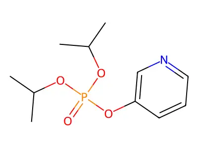Phosphoric acid, O,O-diisopropyl O-(3-pyridyl) ester structure