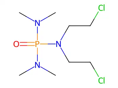 Phosphoric triamide, N,N-bis(2-chloroethyl)-N',N',N'',N''-tetramethyl structure