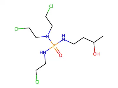 Phosphoric triamide, N-(3-hydroxybutyl)-N',N',N''-tris(2-chloroethyl)- structure
