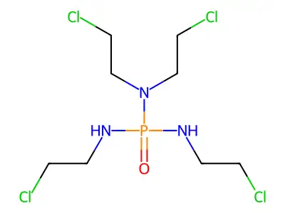 Phosphoric triamide, N,N,N',N''-tetra(2-chloroethyl)- structure
