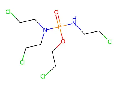2-Chloroethyl N,N,N'-tris(2-chloroethyl)phosphorodiamidate structure