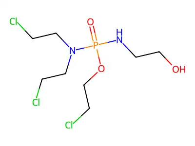 2-Chloroethyl N,N-bis(2-chloroethyl)-N'-(2-hydroxyethyl)phosphorodiamidate structure