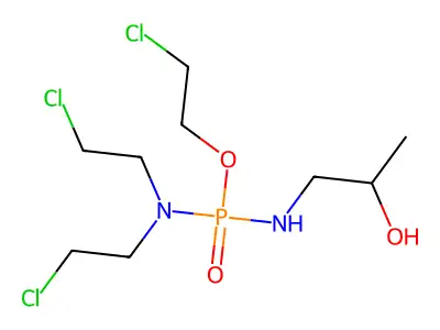 2-Chloroethyl N,N-bis(2-chloroethyl)-N'-(2-hydroxypropyl)phosphorodiamidate structure