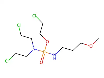 2-Chloroethyl N,N-bis(2-chloroethyl)-N'-(3-methoxypropyl)phosphorodiamidate structure