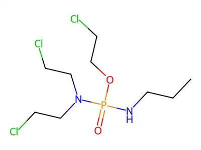 2-Chloroethyl N,N-bis(2-chloroethyl)-N'-propylphosphorodiamidate structure