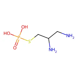 S-(2,3-Diaminopropyl) dihydrogen phosphorothioate structure