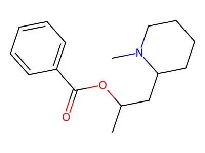 1-(1-Methylpiperidin-2-yl)propan-2-yl benzoate structure