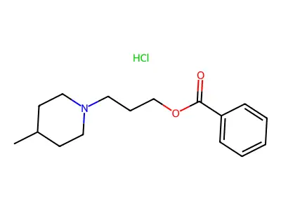 3-(4-Methylpiperidin-1-yl)propyl benzoate structure