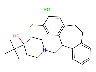 C25H32BrNO.ClH structure