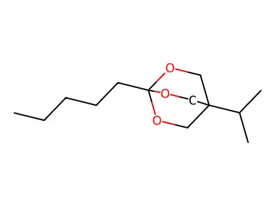2,6,7-Trioxabicyclo(2.2.2)octane, 4-isopropyl-1-pentyl- structure