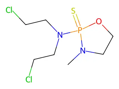 1,3,2-Oxazaphospholidine, 2-(bis(2-chloroethyl)amino)-3-methyl-, 2-sulfide structure