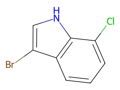 3-Bromo-7-chloroindole structure