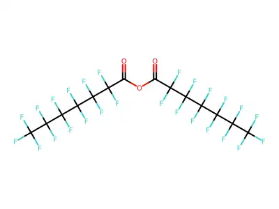 Perfluoroheptanoic anhydride structure