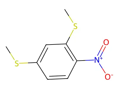 2,4-Bis(methylsulfanyl)-1-nitrobenzene structure