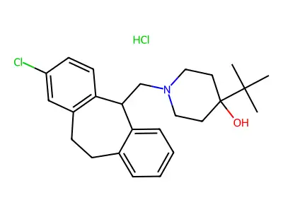 C25H32ClNO.ClH structure