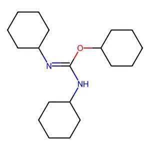 cyclohexyl N,N'-dicyclohexylcarbamimidate structure